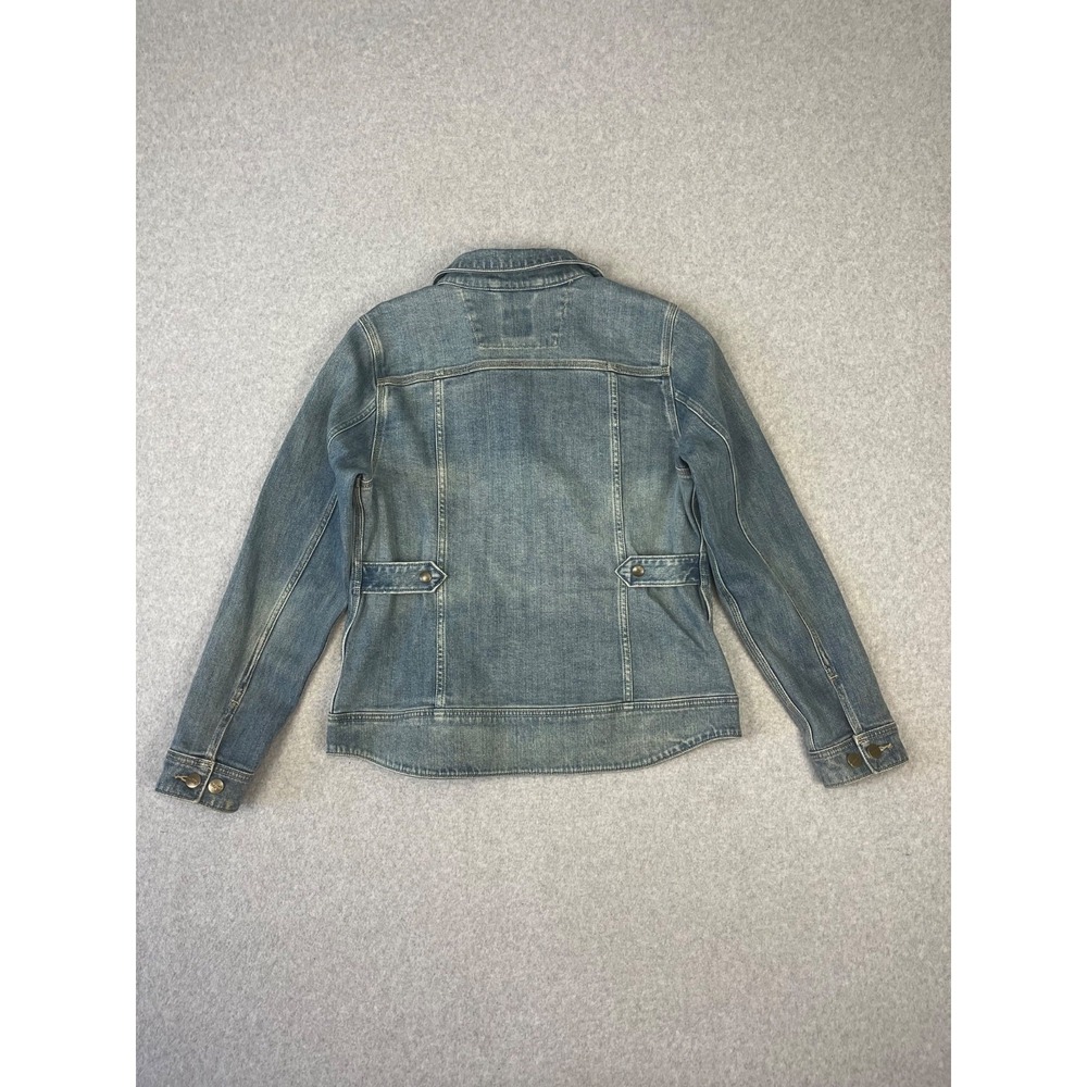 Carhartt Benson Denim Jacket Womens M Blanket Lined Button Up Rugged Flex - Picture 13 of 14